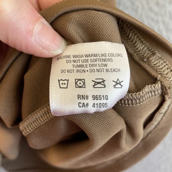 Vintage Under Armour Tactical Mens UNSIZED HeatGear Long Sleeve T-Shirt Brown - Picture 9 of 16